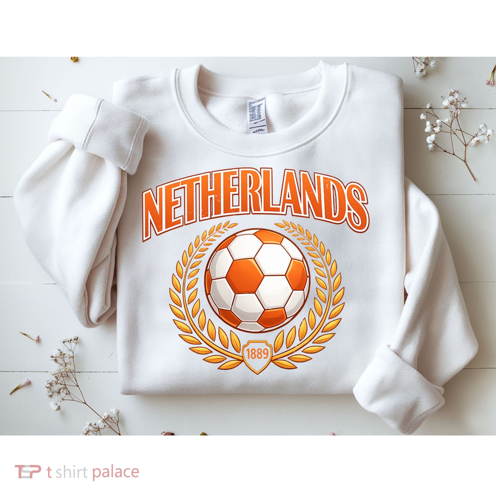 Netherlands Futbol Laurels Soccer Fan Country Sweatshirt