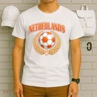 Netherlands Futbol Laurels Soccer Fan Country T-Shirt thumb 6