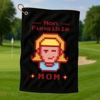 Non Fungible Mom NFT Golf Towel thumb 1
