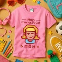 Non Fungible Mom NFT Kids T-Shirt thumb 3