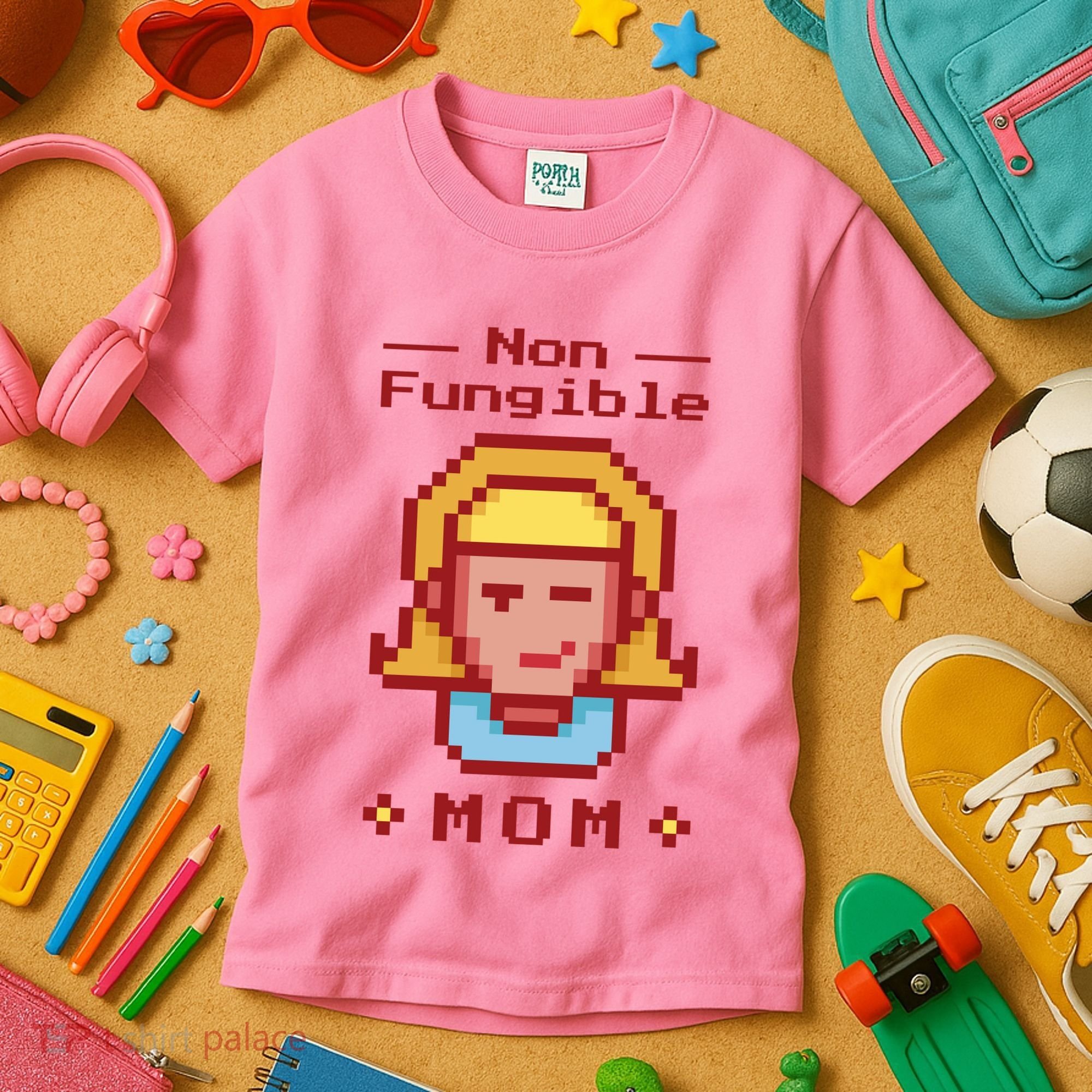 Non Fungible Mom NFT Kids T-Shirt