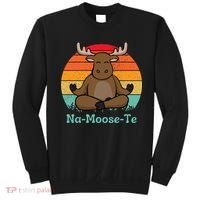 Namoosete Funny Moose And Yoga Pun Workout Sweatshirt thumb 0