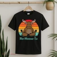 Namoosete Funny Moose And Yoga Pun Workout T-Shirt thumb 2