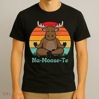 Namoosete Funny Moose And Yoga Pun Workout T-Shirt thumb 3