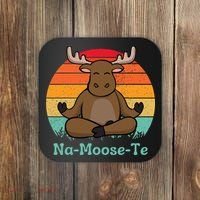 Namoosete Funny Moose And Yoga Pun Workout Coaster thumb 0