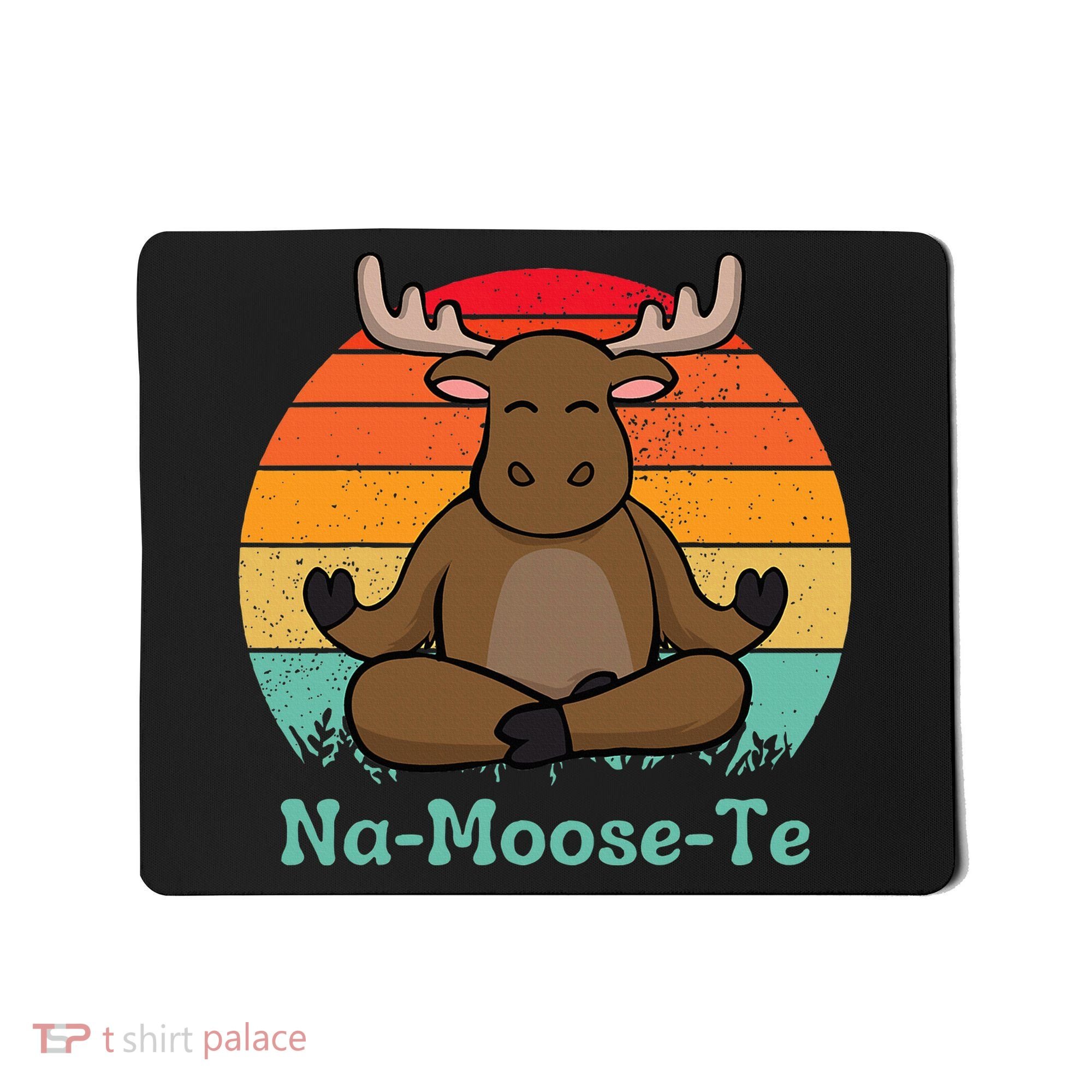 Namoosete Funny Moose And Yoga Pun Workout Mousepad