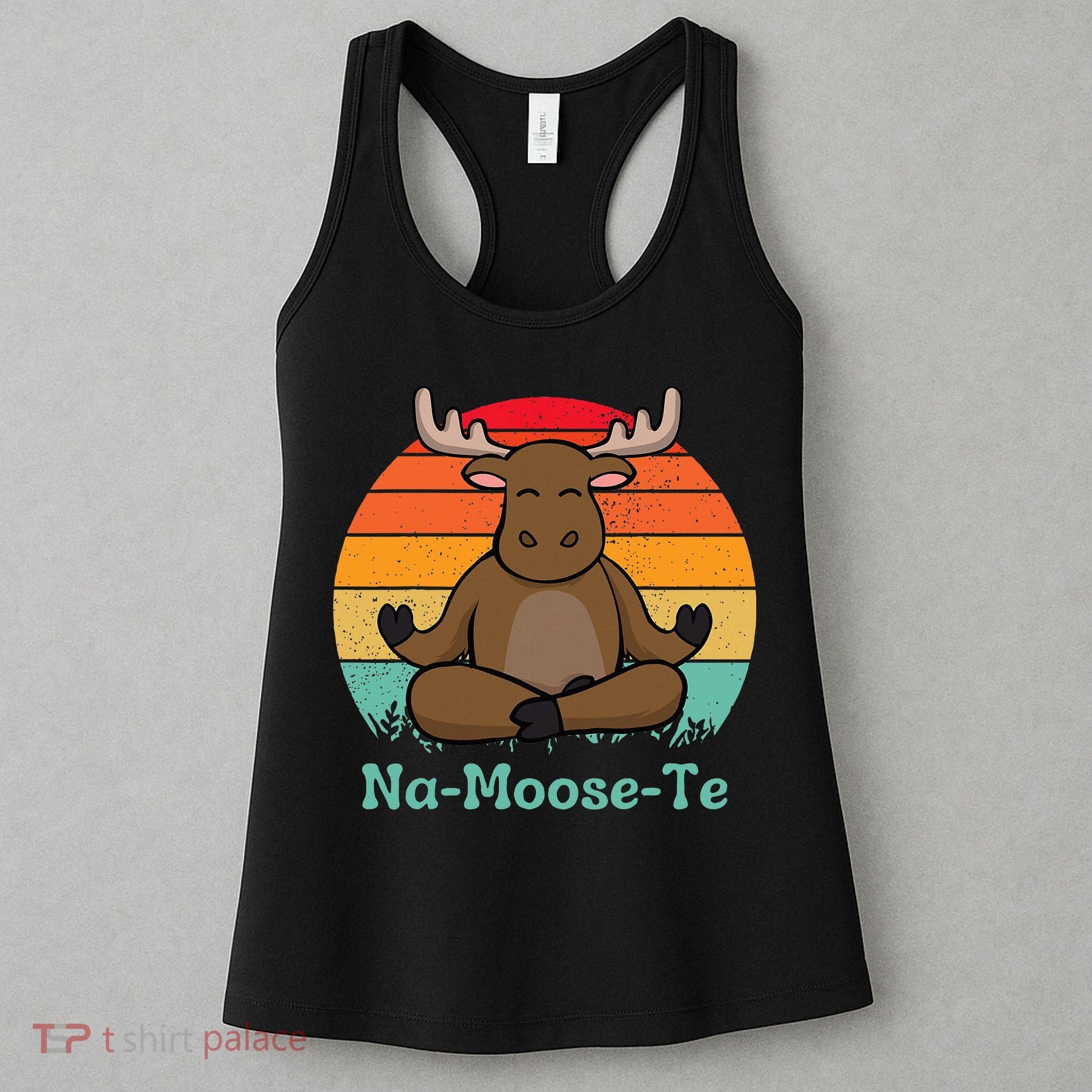 Namoosete Funny Moose And Yoga Pun Workout Women's Tank Top