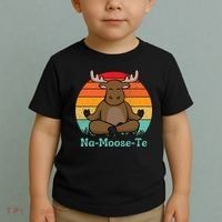 Namoosete Funny Moose And Yoga Pun Workout Toddler T-Shirt thumb 2