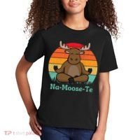 Namoosete Funny Moose And Yoga Pun Workout Kids T-Shirt thumb 2