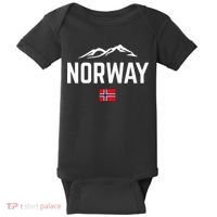 NORWAY Flag Men Women Kids NORWAY Baby Bodysuit thumb 0
