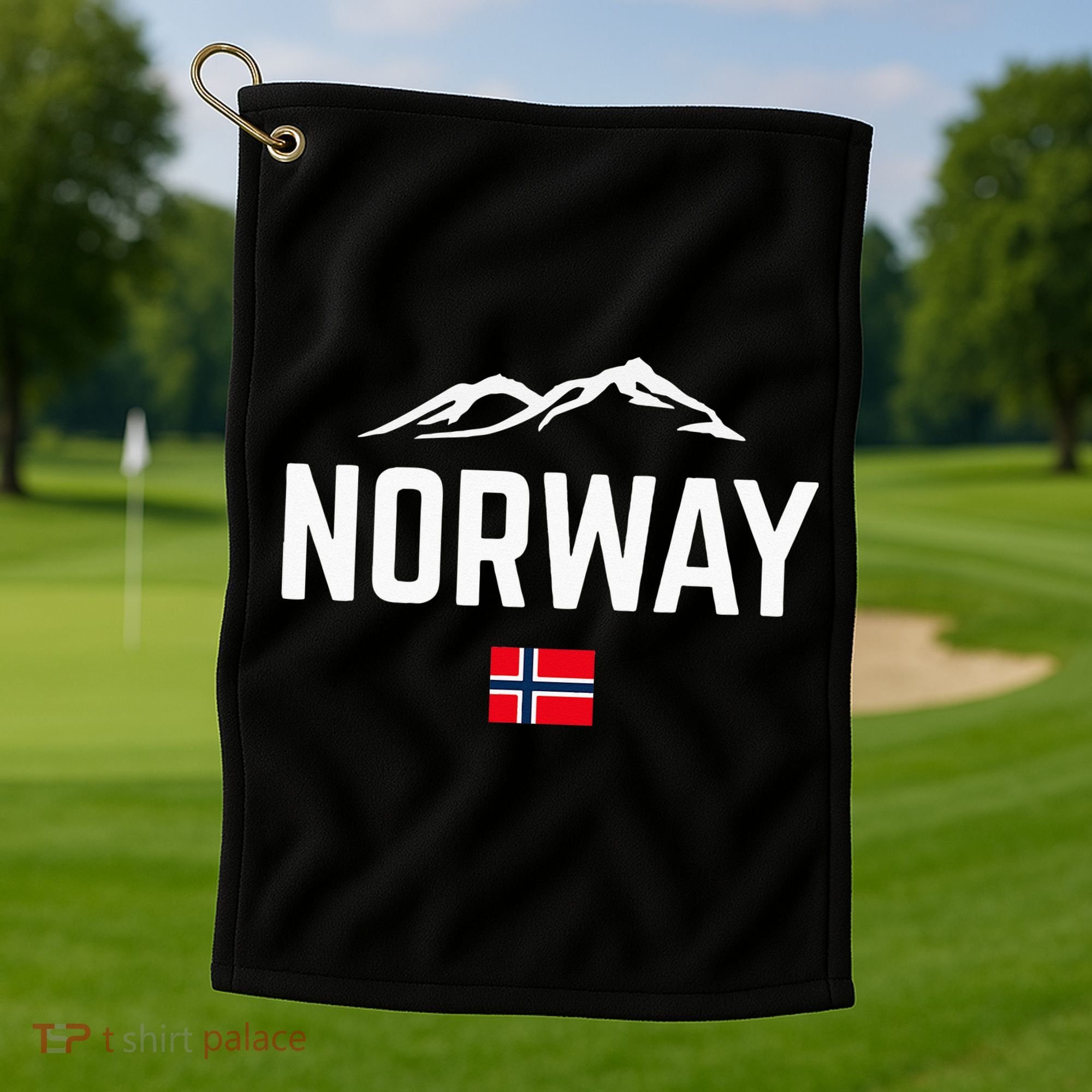 NORWAY Flag Men Women Kids NORWAY Golf Towel