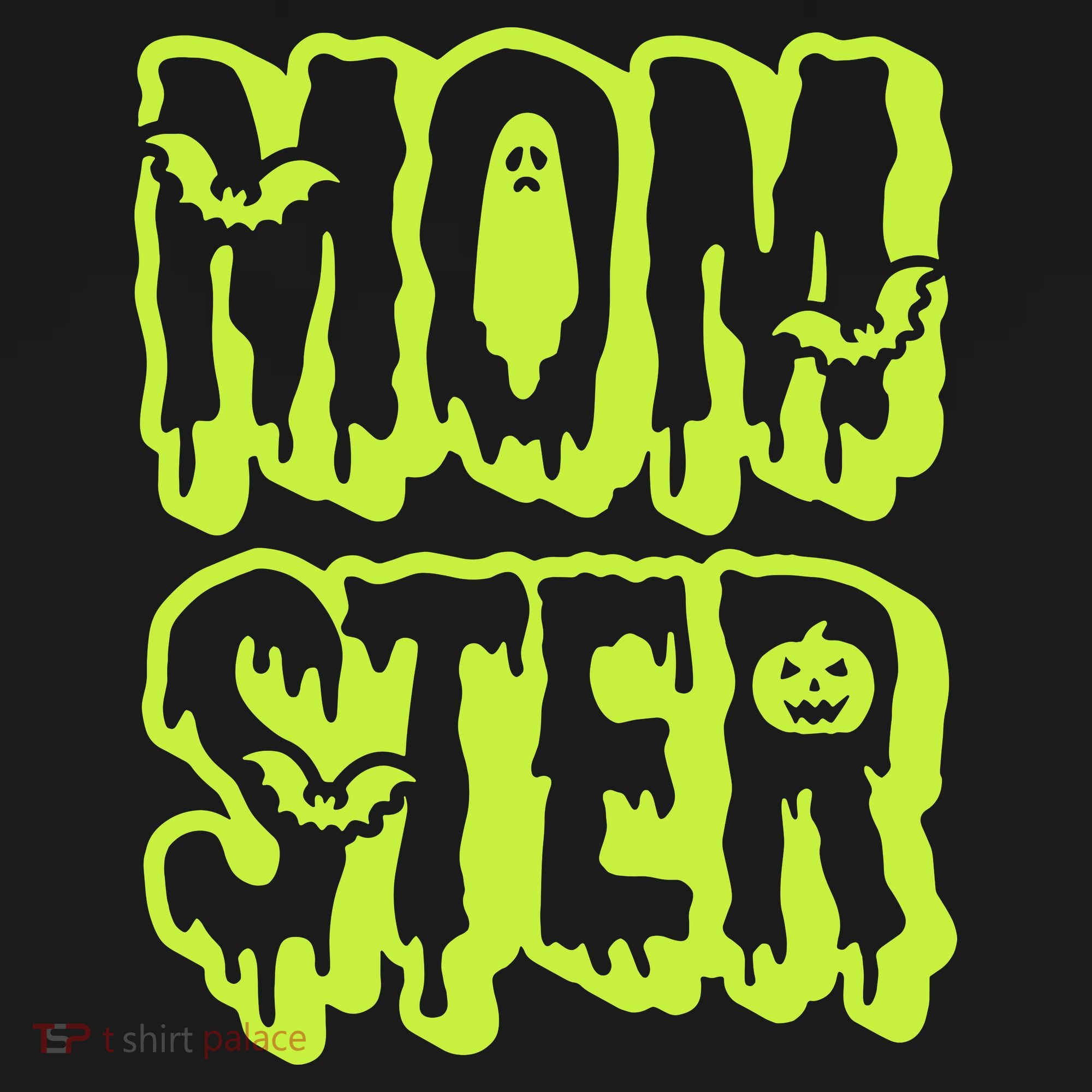 Neon Funny Momter Mom Monster Halloween Family Matching Long Sleeve Shirt