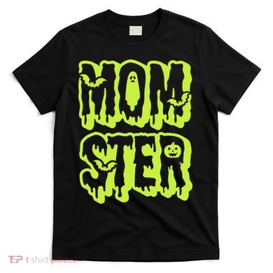 Neon Funny Momter Mom Monster Halloween Family Matching T-Shirt