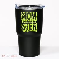 Neon Funny Momter Mom Monster Halloween Family Matching Tumbler thumb 0