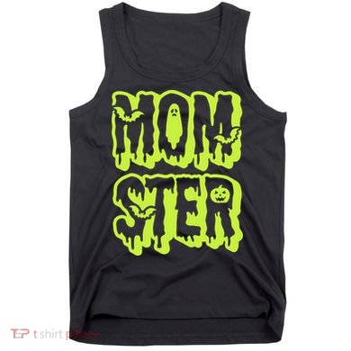 Neon Funny Momter Mom Monster Halloween Family Matching Tank Top