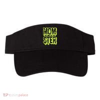 Neon Funny Momter Mom Monster Halloween Family Matching Visor thumb 0
