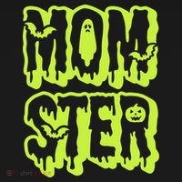 Neon Funny Momter Mom Monster Halloween Family Matching Visor thumb 3