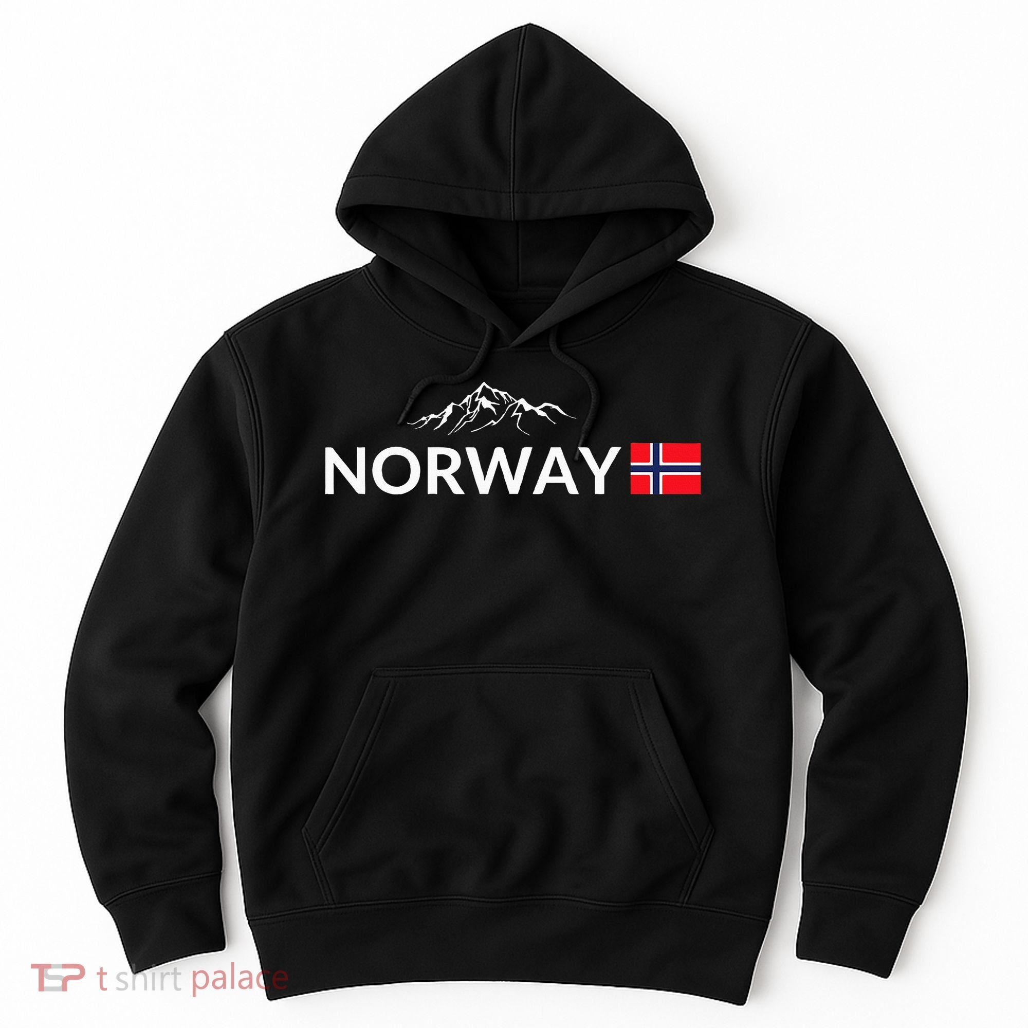 Norway Flag Mountain Outdoor Trip In Norway Hoodie