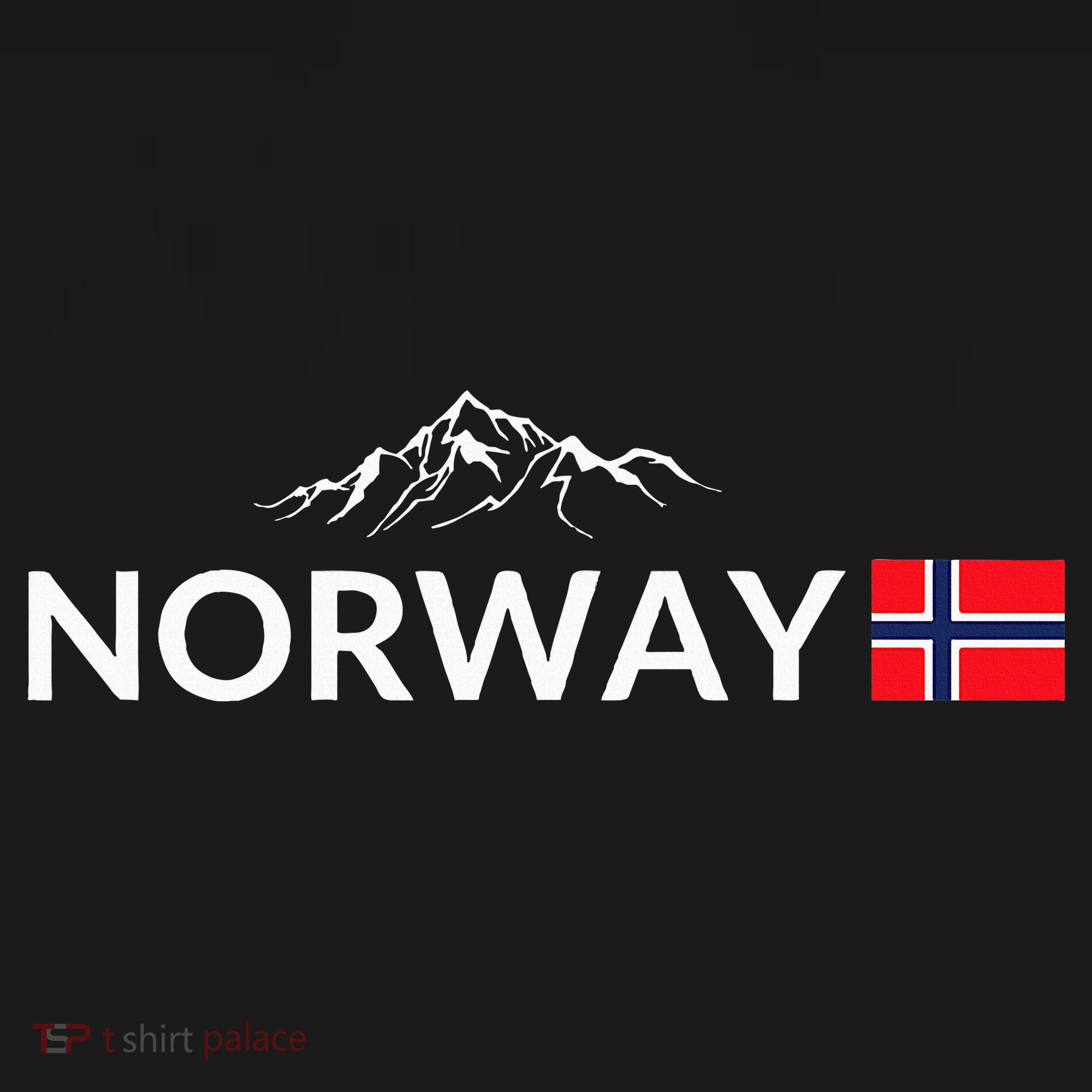 Norway Flag Mountain Outdoor Trip In Norway Apron