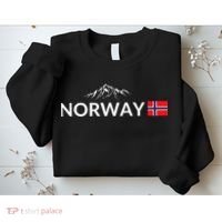 Norway Flag Mountain Outdoor Trip In Norway Sweatshirt thumb 2
