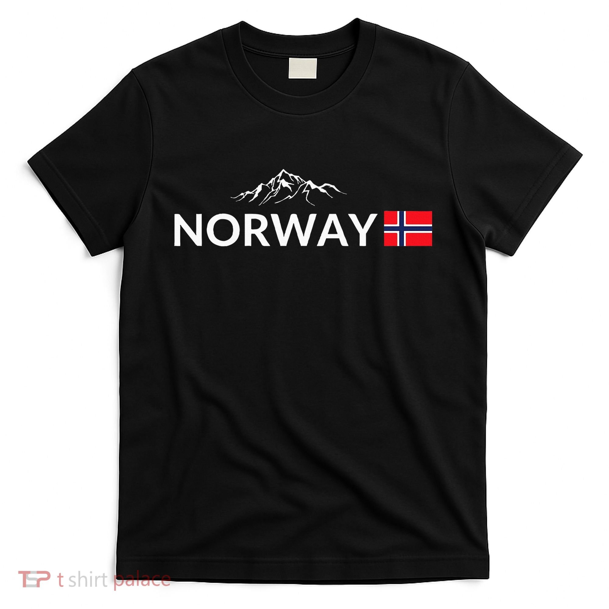 Norway Flag Mountain Outdoor Trip In Norway T-Shirt