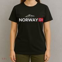 Norway Flag Mountain Outdoor Trip In Norway T-Shirt thumb 4