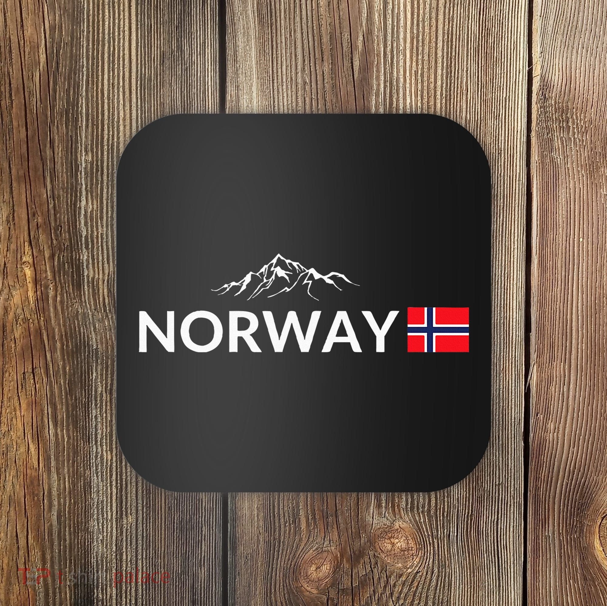 Norway Flag Mountain Outdoor Trip In Norway Coaster