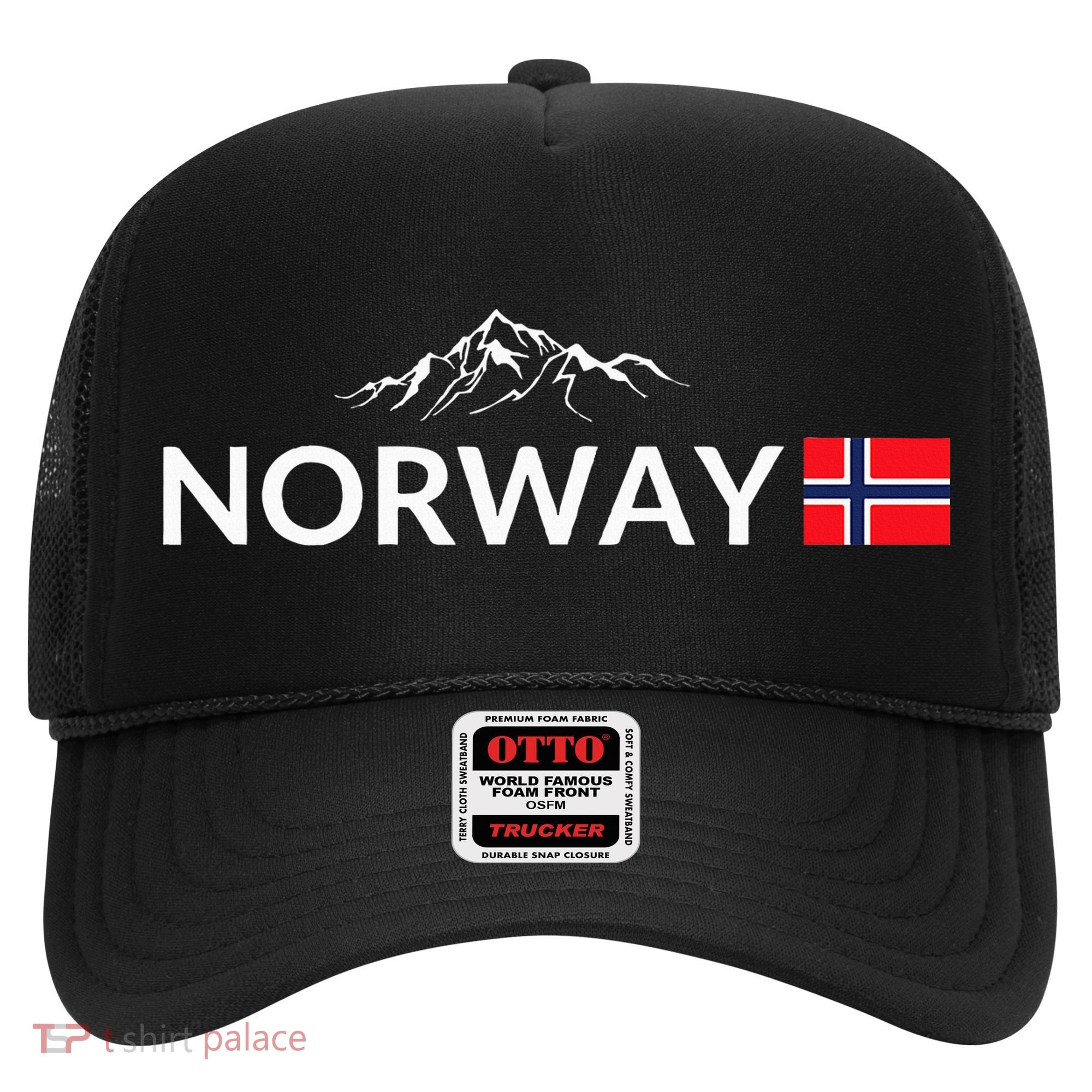 Norway Flag Mountain Outdoor Trip In Norway Hat