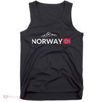 Norway Flag Mountain Outdoor Trip In Norway Tank Top thumb 0