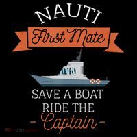 Nauti First Mate Save A Boat Ride The Captain Women's Hoodie thumb 2