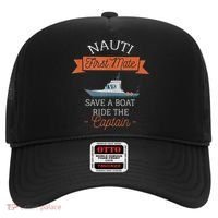 Nauti First Mate Save A Boat Ride The Captain Hat thumb 0