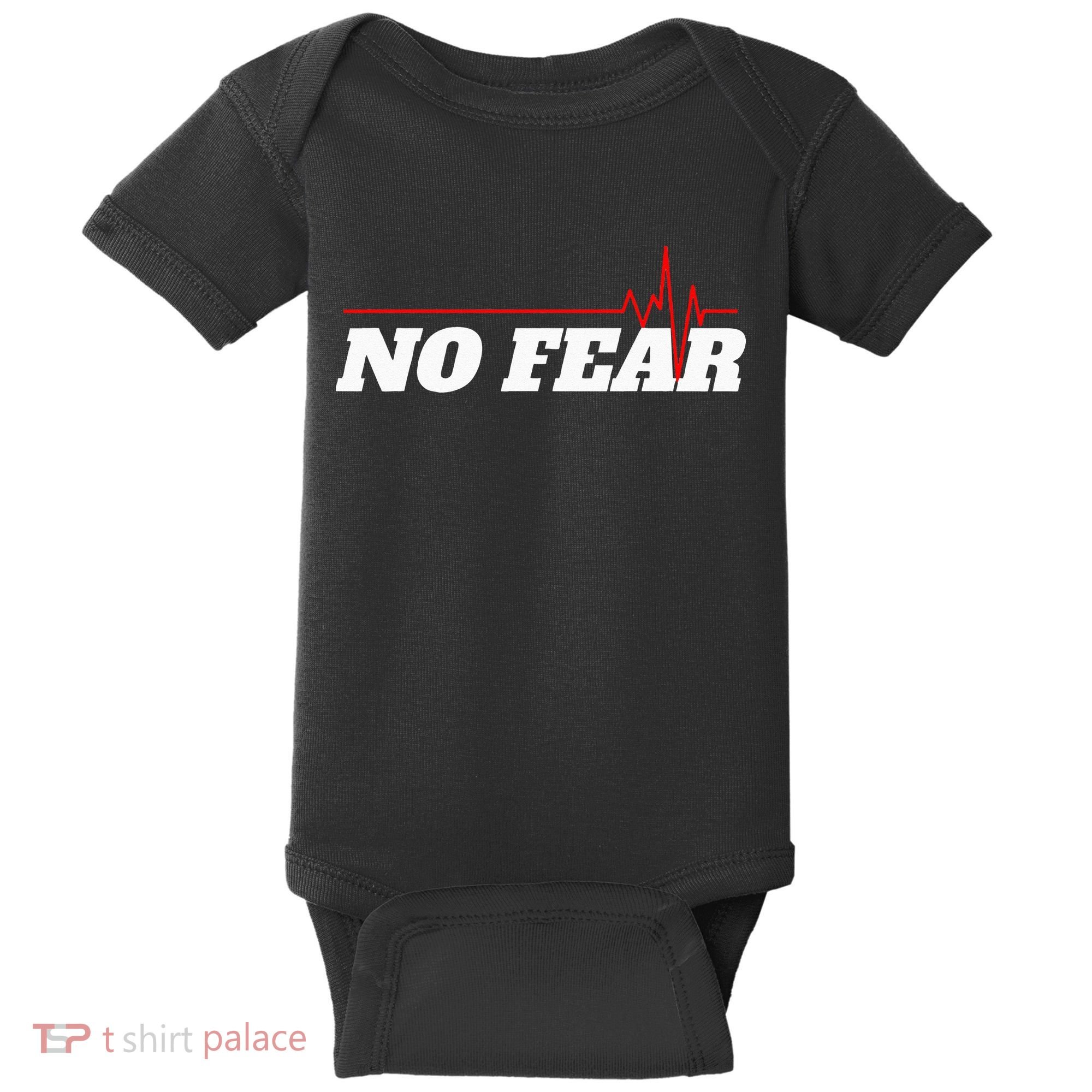 No Fear Motivation Baby Bodysuit