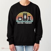 Never Forget Media Floppy Disk Vhs Casette Audio Tape Women's Sweatshirt thumb 0
