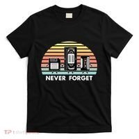 Never Forget Media Floppy Disk Vhs Casette Audio Tape T-Shirt thumb 0