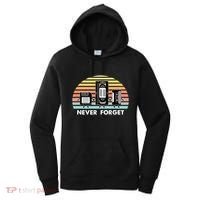 Never Forget Media Floppy Disk Vhs Casette Audio Tape Women's Hoodie thumb 0
