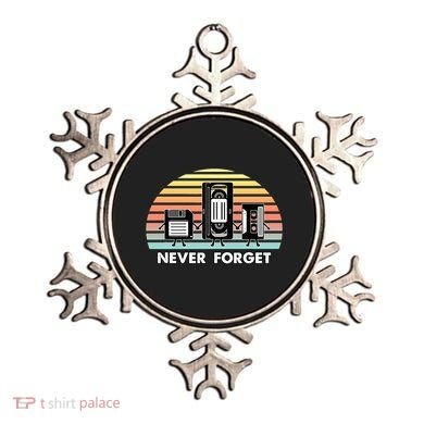 Never Forget Media Floppy Disk Vhs Casette Audio Tape Ornament