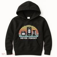 Never Forget Media Floppy Disk Vhs Casette Audio Tape Kids Hoodie thumb 0