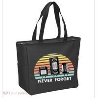 Never Forget Media Floppy Disk Vhs Casette Audio Tape Tote Bag thumb 2