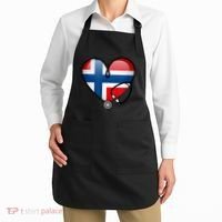 Norway Flag Norwegian Nurse Stethoscope Heart Apron thumb 2