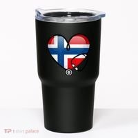Norway Flag Norwegian Nurse Stethoscope Heart Tumbler thumb 0