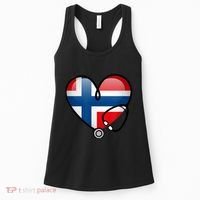 Norway Flag Norwegian Nurse Stethoscope Heart Women's Tank Top thumb 0