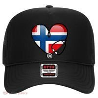 Norway Flag Norwegian Nurse Stethoscope Heart Hat thumb 0