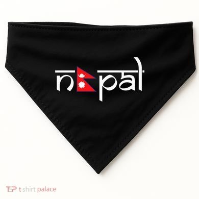 Nepal Flag USA-Made Doggie Bandana