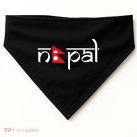 Nepal Flag USA-Made Doggie Bandana thumb 0