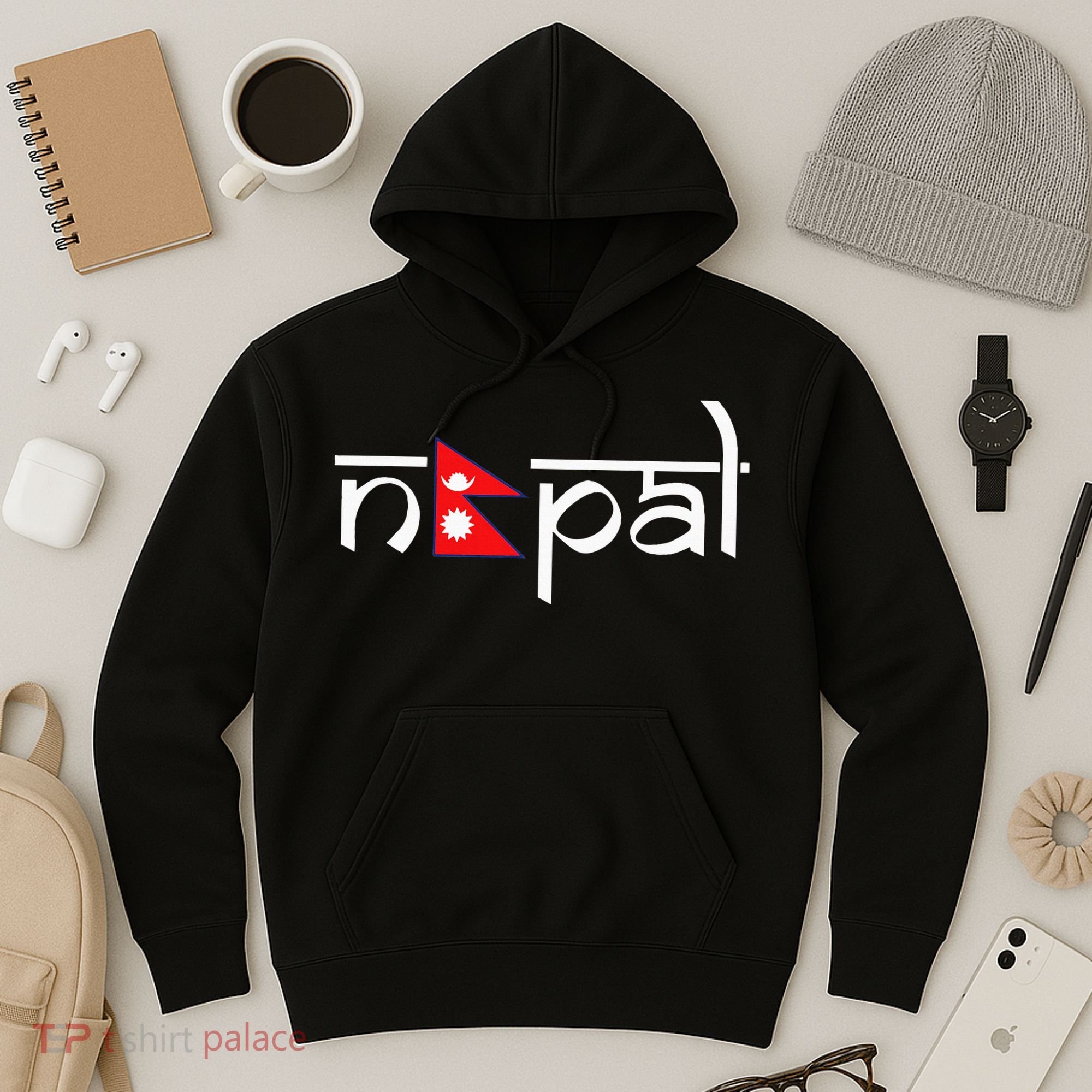 Nepal Flag Hoodie