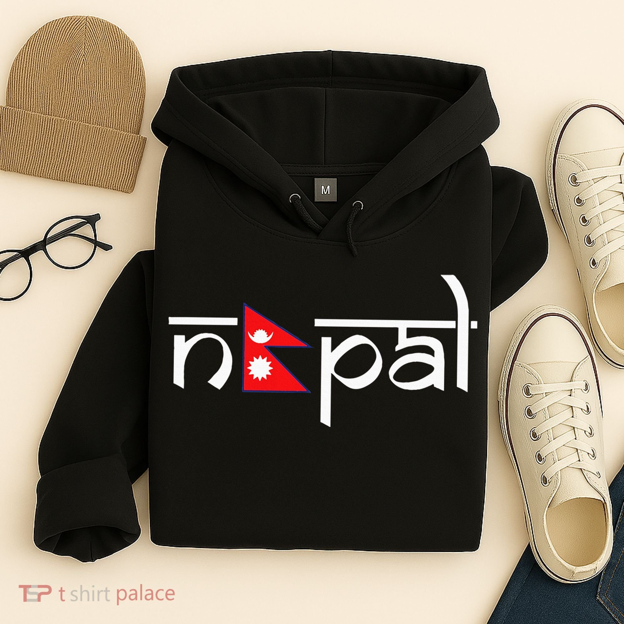 Nepal Flag Hoodie