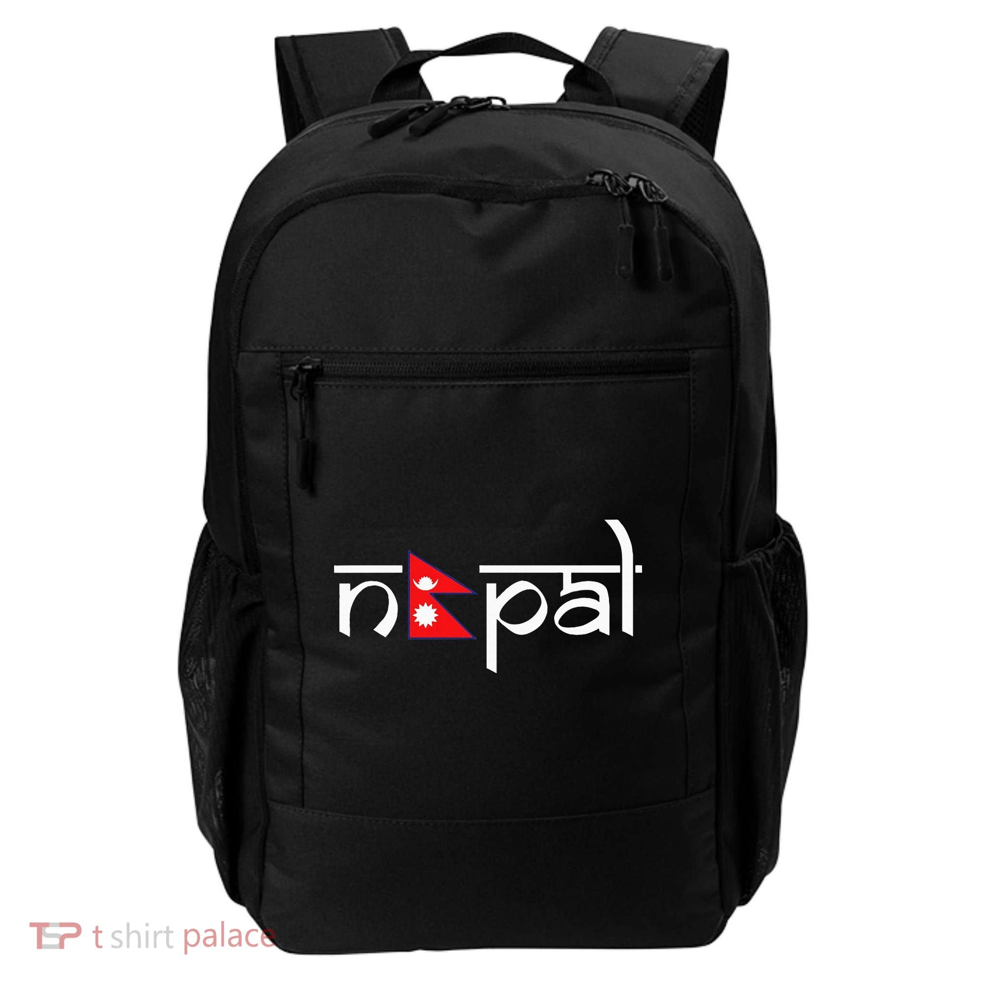 Nepal Flag Backpack