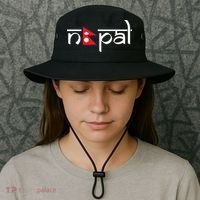 Nepal Flag Bucket Hat thumb 3