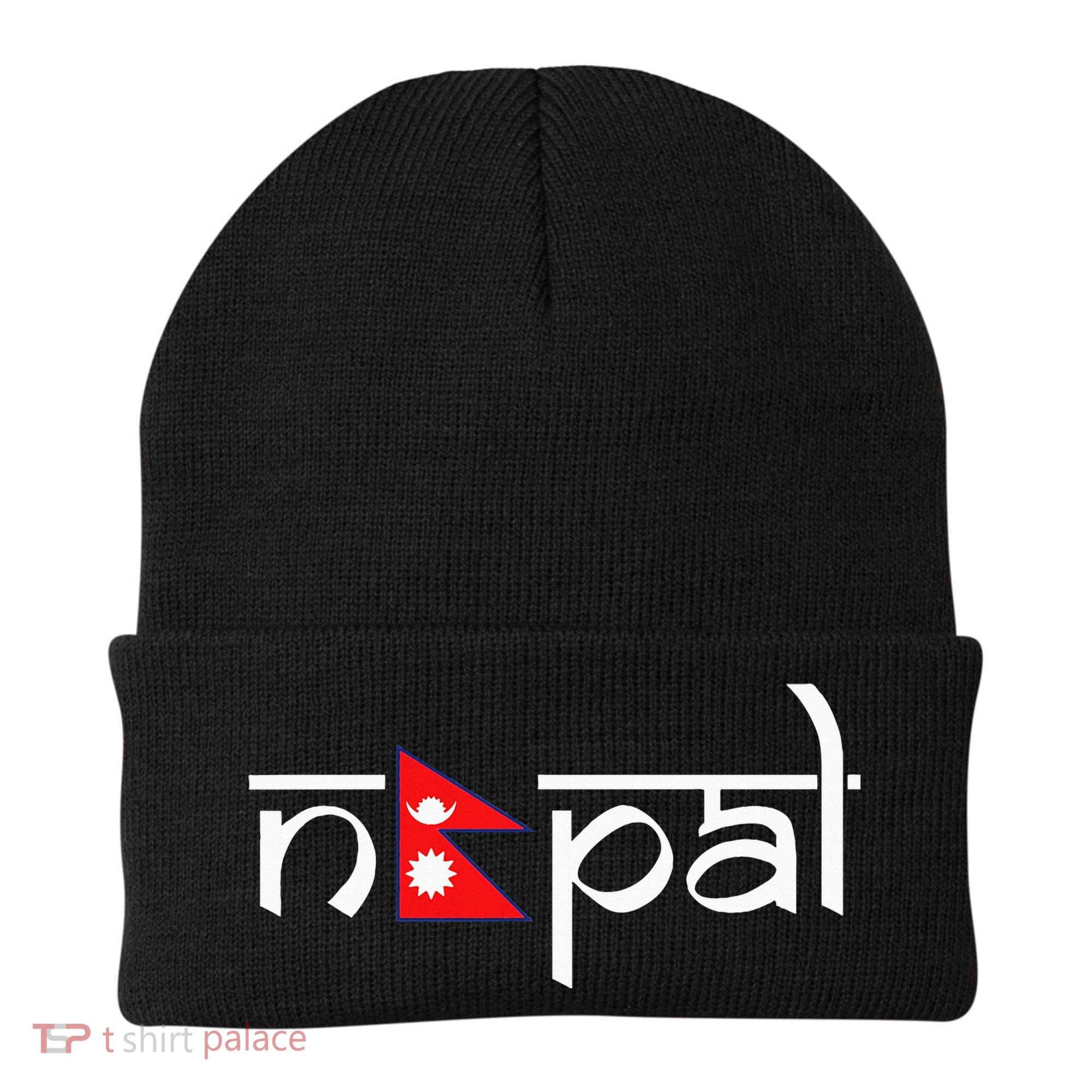 Nepal Flag Beanie