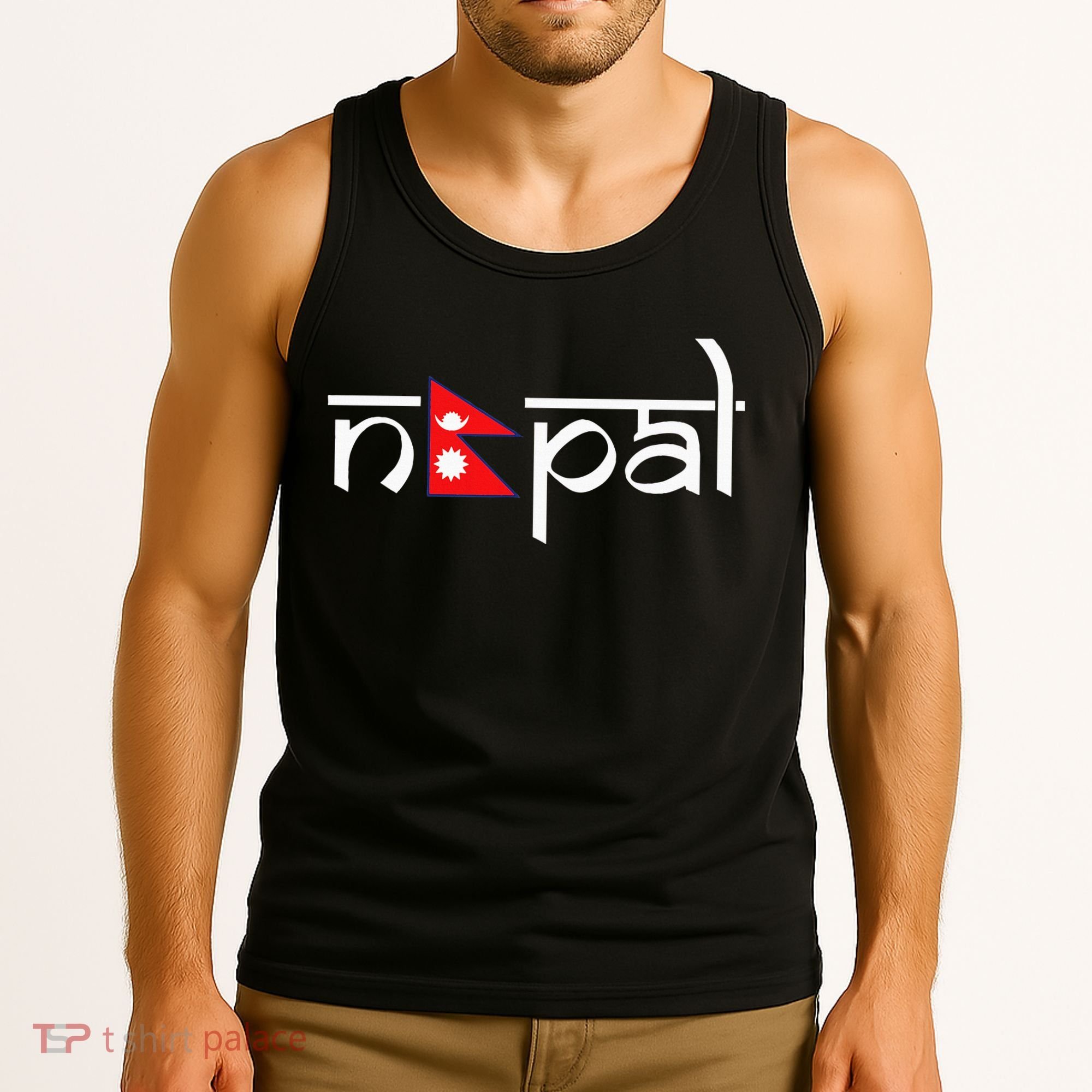 Nepal Flag Tank Top